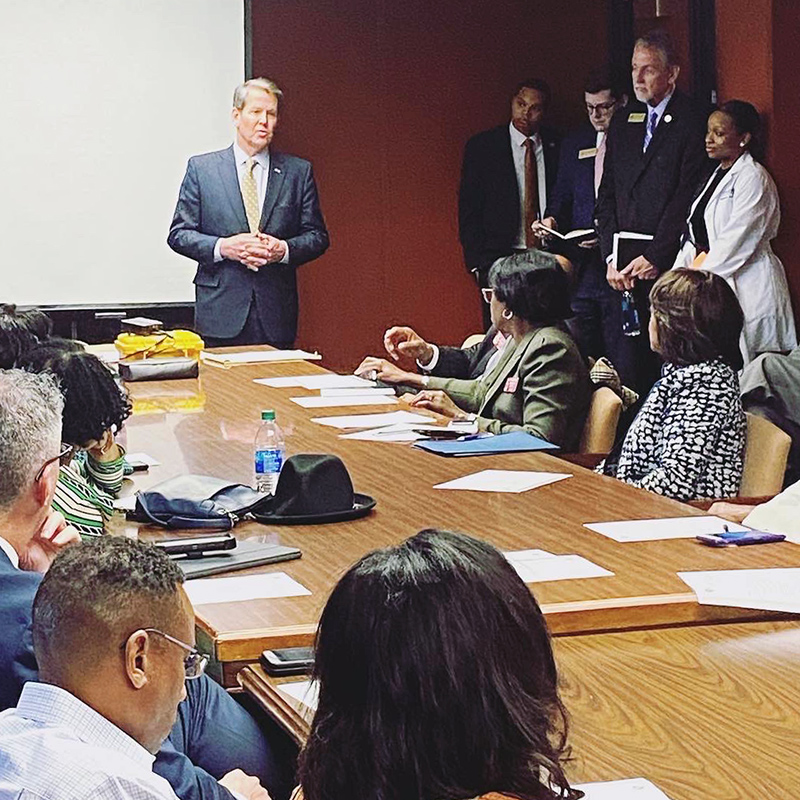 Georgia Legislative Black Caucus Meets with Governor Brian Kemp