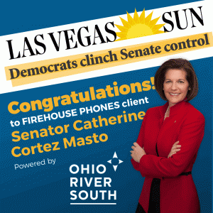 Congratulations to Senator Catherine Cortez Masto